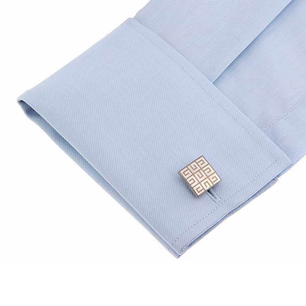 2개입 나인 그리드 레이저 디자인 커프스 링크스 핫 세 - Men Accessories Wholesale 리뷰 및 가격