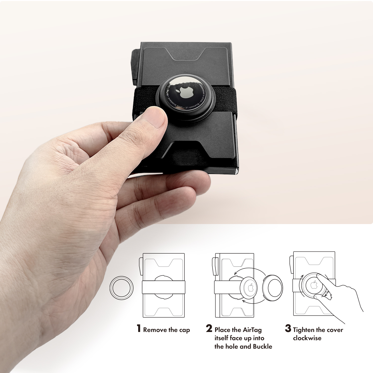 남성용 스마트 메탈 에어태그 지갑: 슬림 홀더, RFI - Card Case Minimalist 리뷰 및 가격