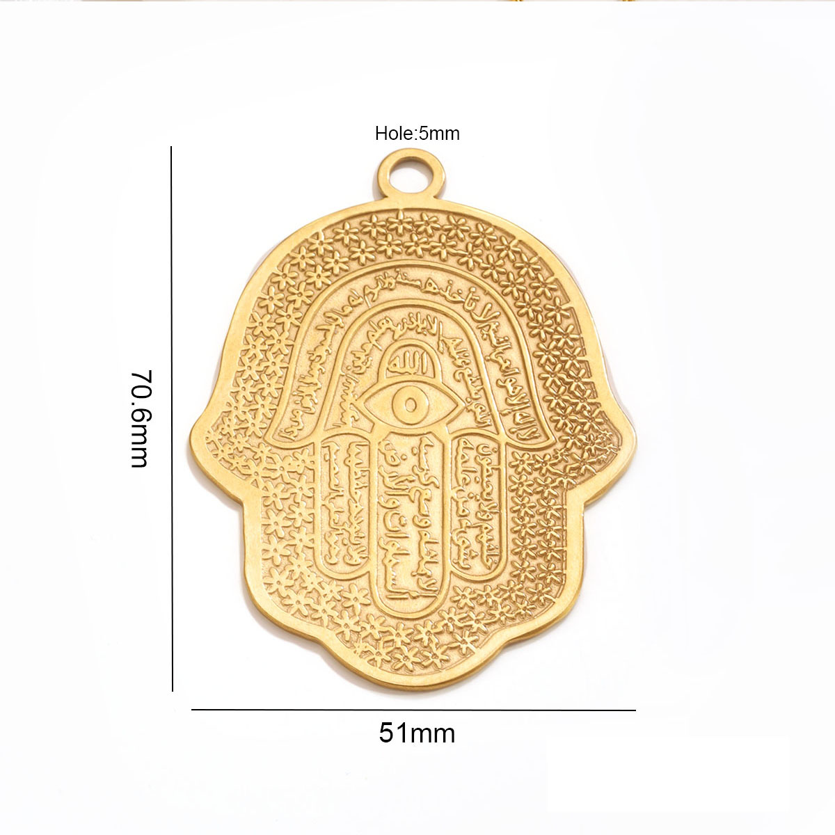 5개 18K PVD 스테인리스 스틸 함사 핸드 이블아이 - Men Accessories Wholesale 리뷰 및 가격
