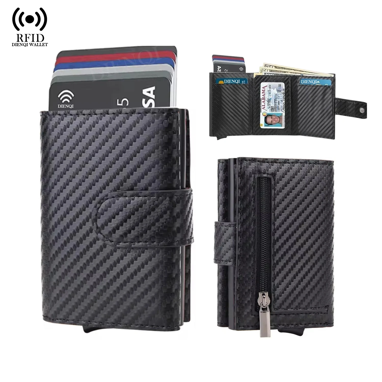 카드 홀더 남성용 지갑 카드 케이스 지갑 여행용 지갑  - Card Case Minimalist 리뷰 및 가격
