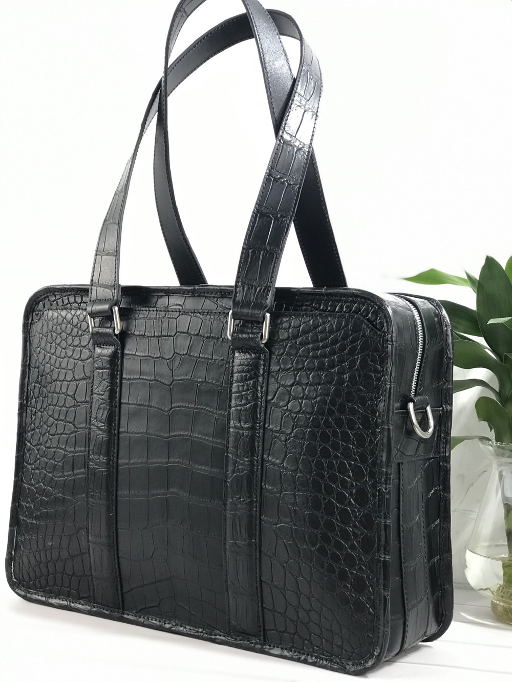 새로운 악어가죽 노트북 가방, 진짜 악어가죽 남성용 서 - Men Accessories Bag 리뷰 및 가격