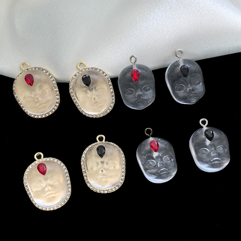 새로 도착한 40개/묶음 만화 아기 얼굴 레진 코어 합 - Men Accessories Locket 리뷰 및 가격