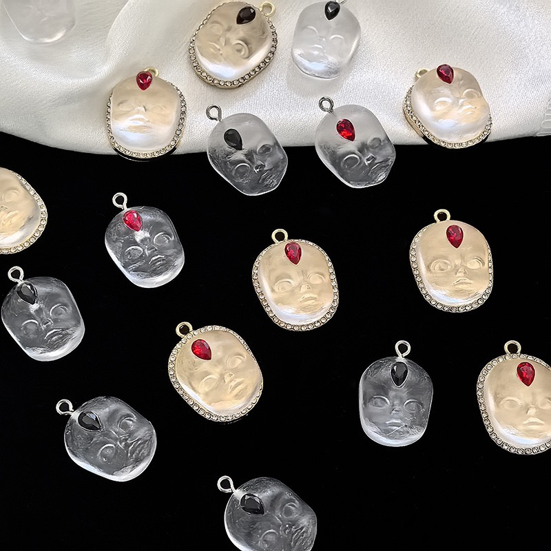 새로 도착한 40개/묶음 만화 아기 얼굴 레진 코어 합 - Men Accessories Locket 리뷰 및 가격