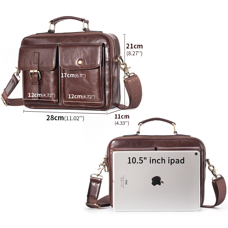 브랜드 새 쇠가죽 채찍으로 치다 가죽 메신저 가방 남자 - Men Accessories Bag 리뷰 및 가격