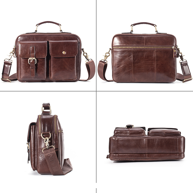 브랜드 새 쇠가죽 채찍으로 치다 가죽 메신저 가방 남자 - Men Accessories Bag 리뷰 및 가격