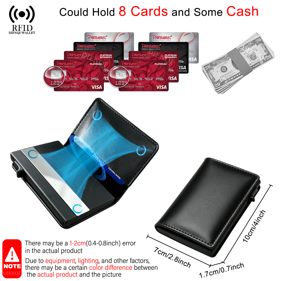 RFID 기능이 있는 고급 남성용 카드 지갑, 비즈니스 - Card Case Minimalist 리뷰 및 가격