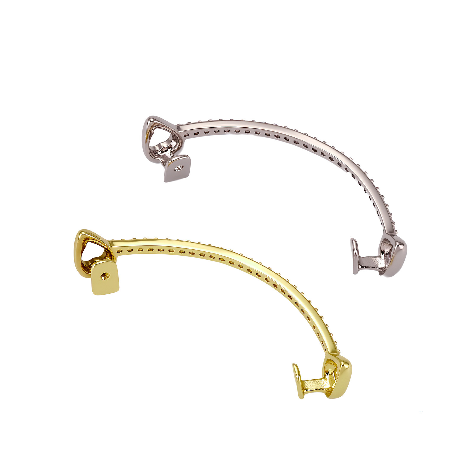 싱글 로우 와이드 롱 바 아이스드 CZ 그릴즈 힙합 치 - Men Accessories Wholesale 리뷰 및 가격